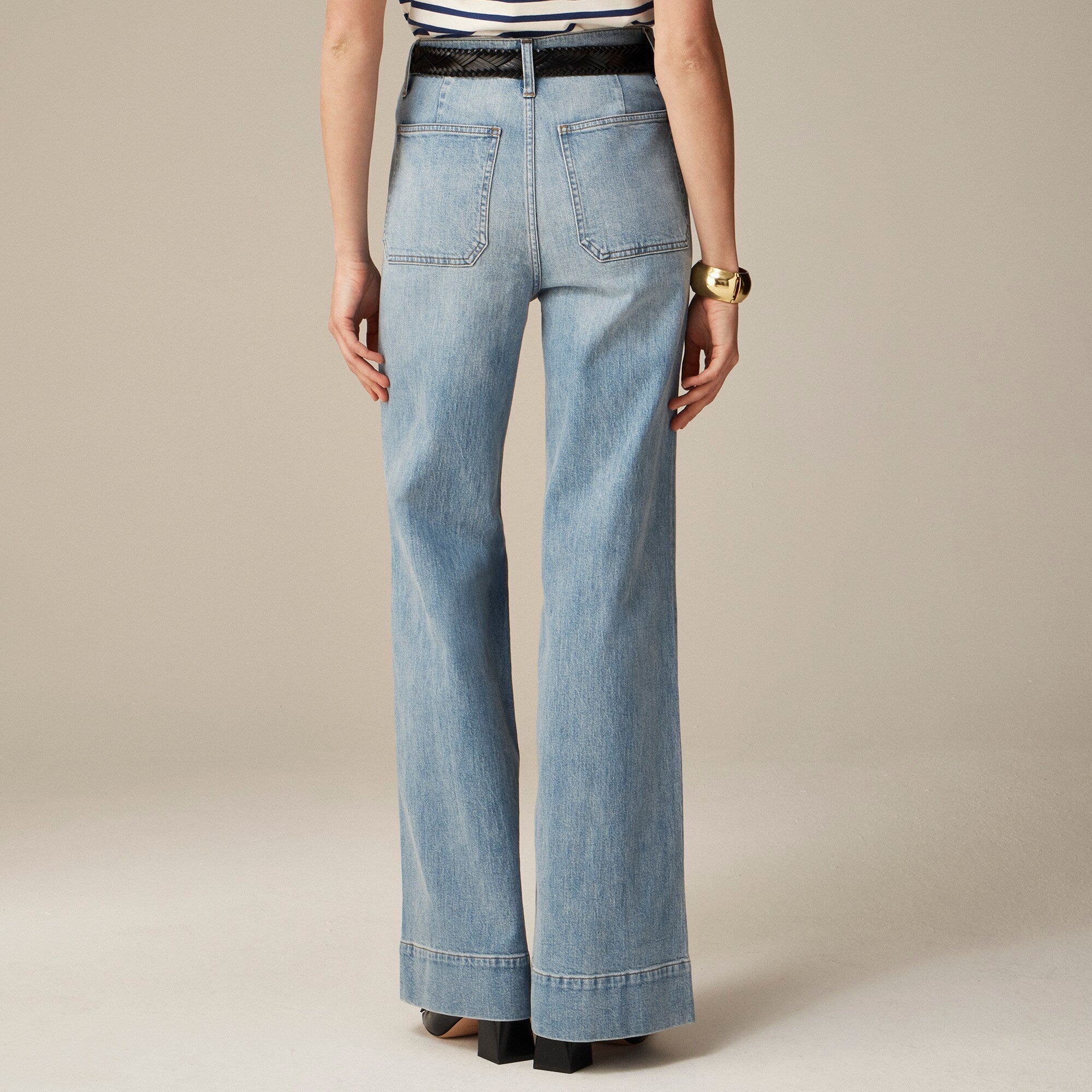 Tummy Control Sailor Wide Leg Jeans (Buy 2 Free Shipping)
